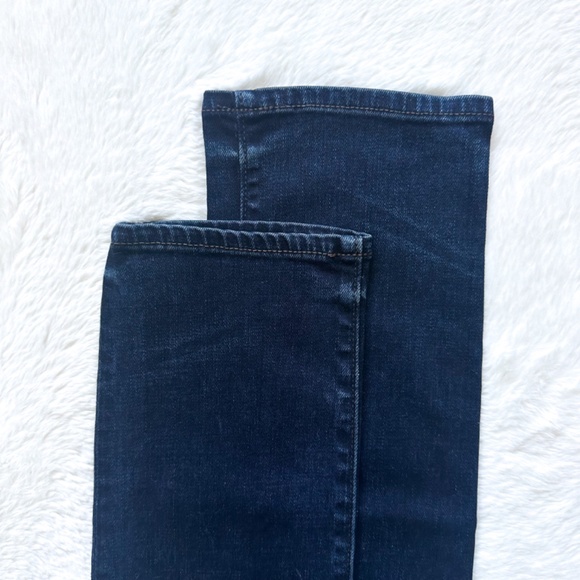 HELMUT LANG Skinny Ankle Cropped Midrise Indigo Wash Stretch Jeans - Picture 10 of 11